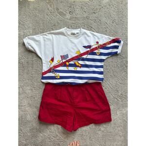 Vintage American Sportif Nautical Crewneck Women’s Medium
